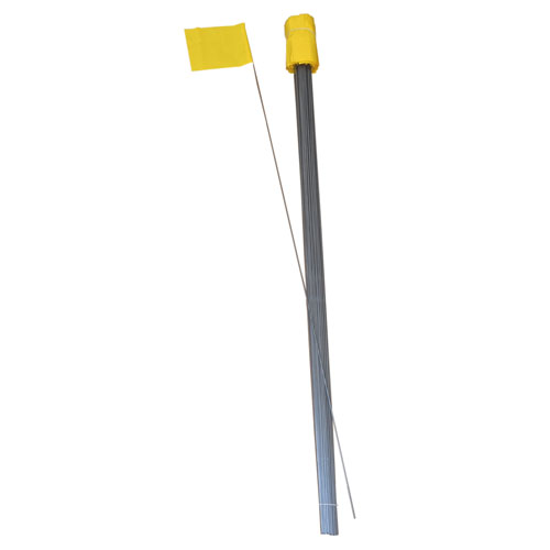100 - 4" x 5" Yellow Flags
