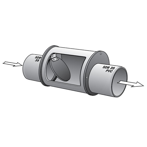 Check Vavles - 8" PVC Check Valve - Agri Drain