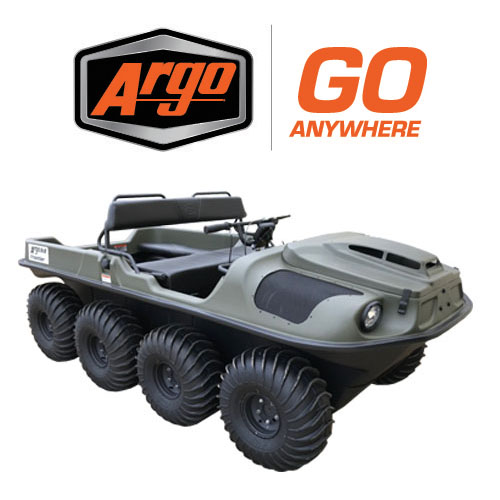 Argo Amphibious Xtreme Terrain Vehicle Argo Frontier EFI 8x8 Agri Drain