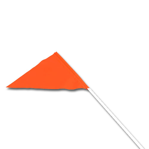 Intake Marker Flags Orange Intake Marker Flag & Rod—Bundle of 25