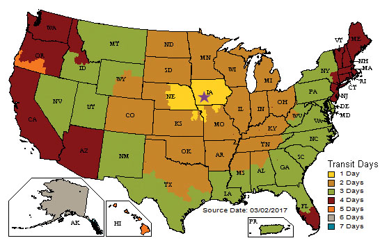 Shipping Map